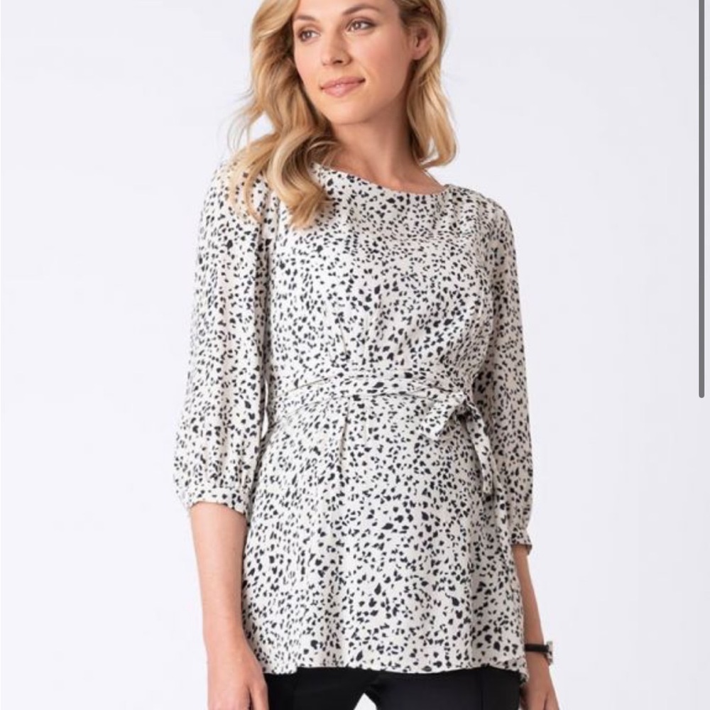 Printed maternity blouse seraphine